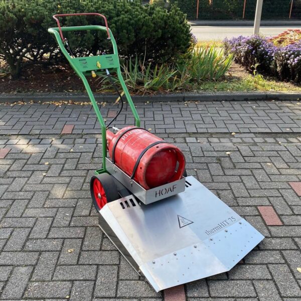 Abflammgerät HOAF therm-HIT 75 m. Deflektorplatte Unkrautbrenner 75cm