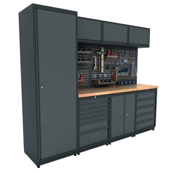 Werkstatteinrichtung Set Bullram TOOLBOX4YOU Expert Serie - Werkstattmodul 3 - Profi Werkbank BGMOD3