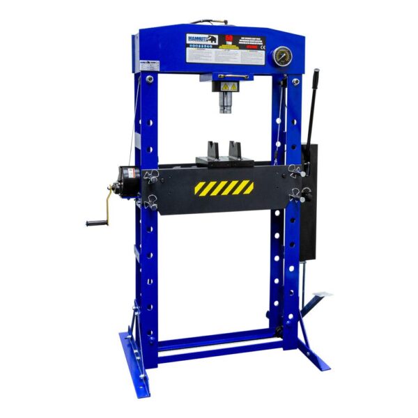 MAMMUTH 50t Werkstattpresse mit Fußpedal und manuelle Betätigung SP50HHV