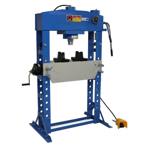 MAMMUTH Werkstattpresse 75 Tonnen Druckluft - 75t Industriepresse