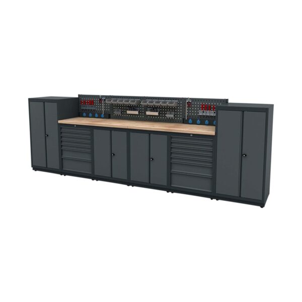 Werkstatteinrichtung Set Bullram TOOLBOX4YOU Expert Serie BGMODH - Werkstattmodul H - Profi KFZ Werkbank